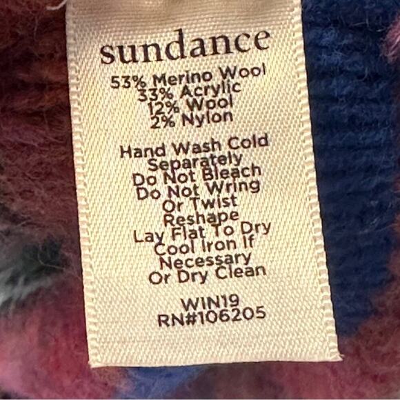Sundance Petite Small Merino Blend Long Multi Colored Cardigan Toggle Bohemian - Picture 4 of 10